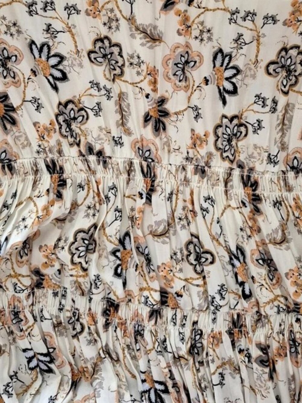 Free People Sweet Escape Maxi Dress Ivory Combo Size L NWT - Picture 10 of 16